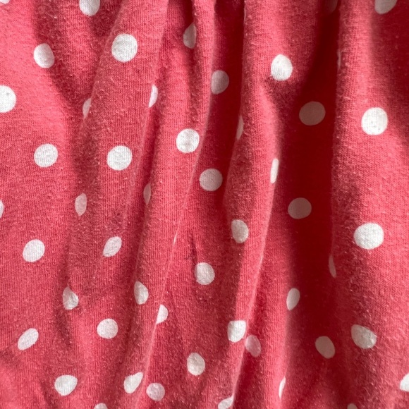 Little Lass 24M Pink and White Polka Dot Peplum Blouse Top - Picture 3 of 5